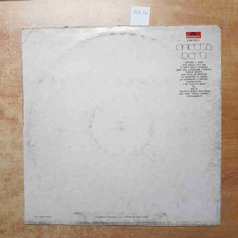 ORIETTA BERTI - EPPURE...TI AMO 1975 POLYDOR LP 33 GIRI VINILE VINYL DISCO