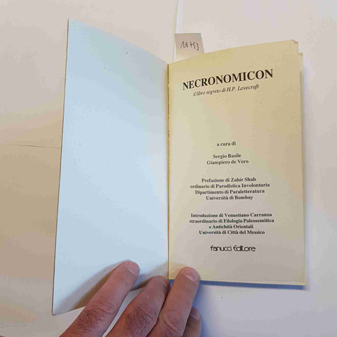 H.P. LOVECRAFT FANUCCI NECRONOMICON con rivelazioni e TAVOLETTE DI KUTU - HORROR