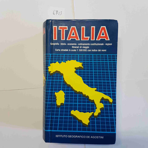 ITALIA GEOGRAFIA STORIA ECONOMIA REGIONI atlante DE AGOSTINI 1989