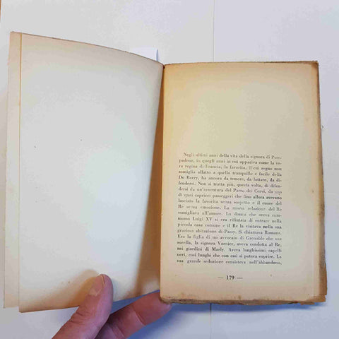 DE GONCOURT - EDIZIONI MEDIOLANUM - LA POMPADOUR 1935 COLLANA UOMINI E FOLLE