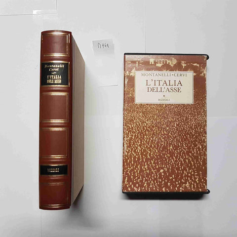 MONTANELLI CERVI - RIZZOLI - L'ITALIA DELL'ASSE 1980 libro + cofanetto 1°EDIZ.