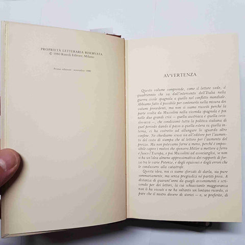 MONTANELLI CERVI - RIZZOLI - L'ITALIA DELL'ASSE 1980 libro + cofanetto 1°EDIZ.