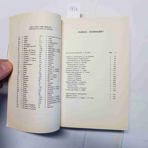 LETTERE DI SAN PAOLO a cura di PIETRO ROSSANO nuovissima versione della Bibbia