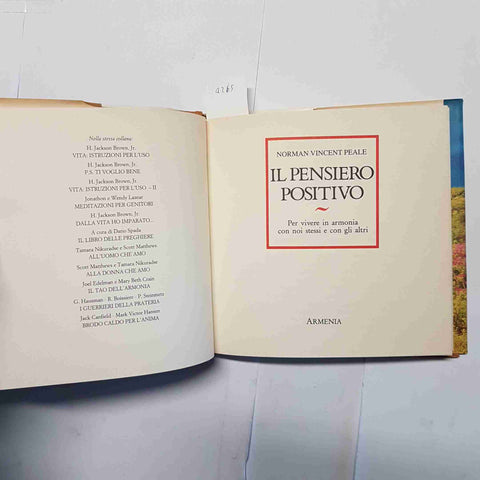 NORMAN PEALE - ARMENIA - IL  PENSIERO POSITIVO PER VIVERE IN ARMONIA 1995