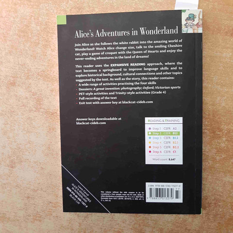 LEWIS CARROLL - BLACK CAT - ALICE'S ADVENTURES IN WONDERLAND B1.1 STEP TWO