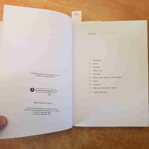 ANTONELLA CLERICI, ANNA MORONI - LE RICETTE D'ORO DELLA PROVA DEL CUOCO RAI ERI