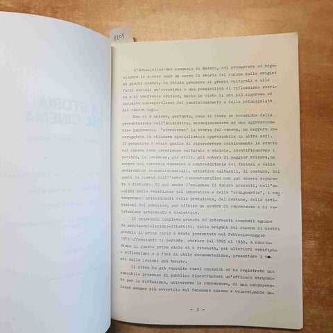 LA STORIA DEL CINEMA primo ciclo DA LUMIERE AL CINEMA SOVIETICO lezioni MODENA