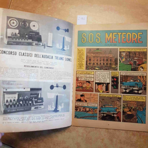 E.P. JACOBS - S.O.S. METEORE N° 12 MONDADORI 1 NOVEMBRE 1964 black e mortimer