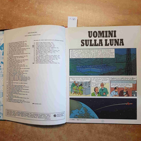 HERGE' - LE AVVENTURE DI TINTIN UOMINI SULLA LUNA 1990 COMIC ART
