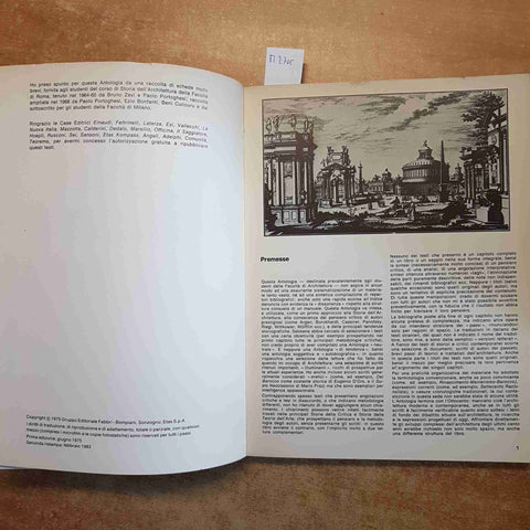 LUCIANO PATETTA - STORIA DELL'ARCHITETTURA ANTOLOGIA CRITICA 1983 ETAS LIBRI