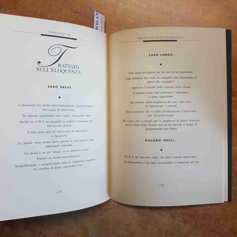 IL DONO DELL'OBLIQUITA' BREVIARIO DI ELOQUENZA POLITICA umorismo satira BERICO