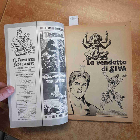 IL CAVALIERE SCONOSCIUTO RACCOLTA N.1 EDITRICE CENISIO 1974/1975