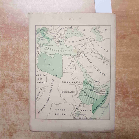 CARTA DELL'AFRICA ORIENTALE 1935 TOURING CLUB LE VIE D'ITALIA fascismo colonie