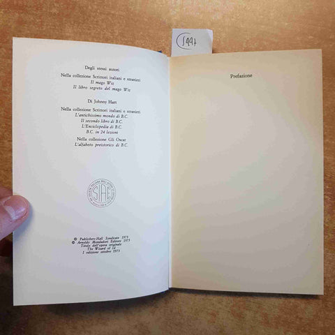 I FOLLI QUIZ DEL MAGO WIZ - BRANT PARKER, JOHNNY HART 1973 MONDADORI 1°EDIZIONE