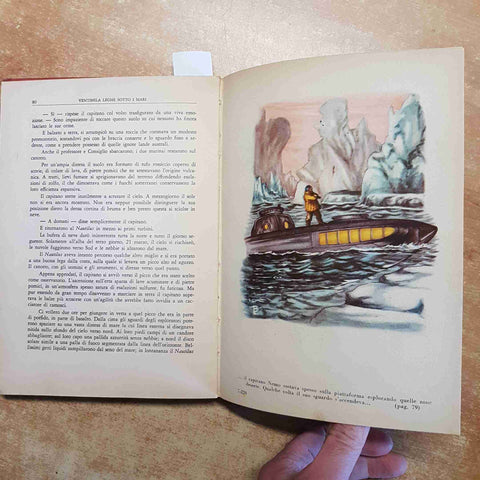 JULES VERNE VENTIMILA LEGHE SOTTO I MARI serie rossa CARROCCIO n° 220 ILLUSTRATO