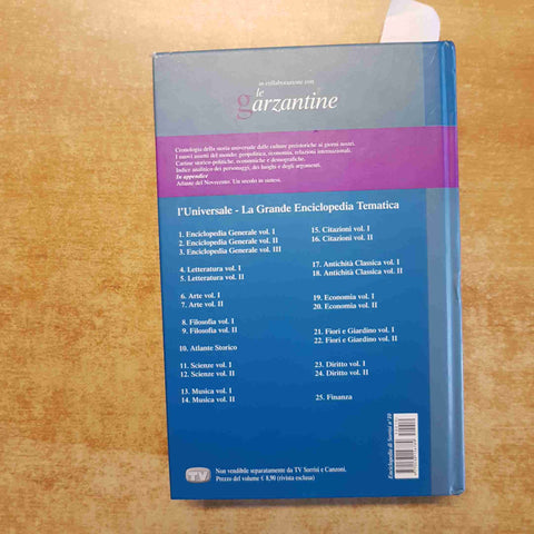 ATLANTE STORICO L'UNIVERSALE LE GARZANTINE enciclopedia di TV Sorrisi e Canzoni