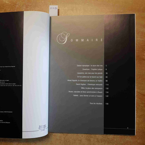 PATINAGE ARTISTIQUE ET DANSE SUR GLACE 2002 EDITION LE SIR pattinaggio artistico