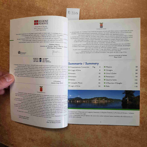 IL LAGO DELLA MUSICA PASSEGGIATE NEL CUSIO pro loco LAGO D'ORTA 2007 PIEMONTE