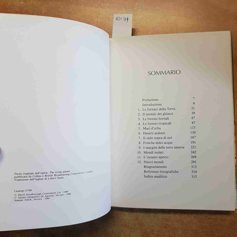 DAVID ATTENBOROUGH - DE AGOSTINI - IL PIANETA VIVENTE 1984