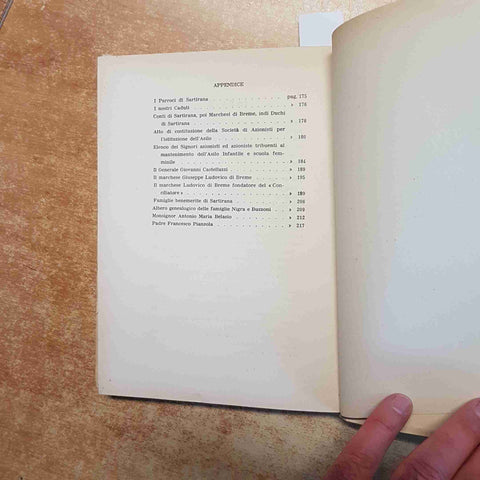 DON CARLO LOCATELLI - SARTIRANA CENNI STORICI 1959 S. GEROLAMO PIEVE DEL CAIRO