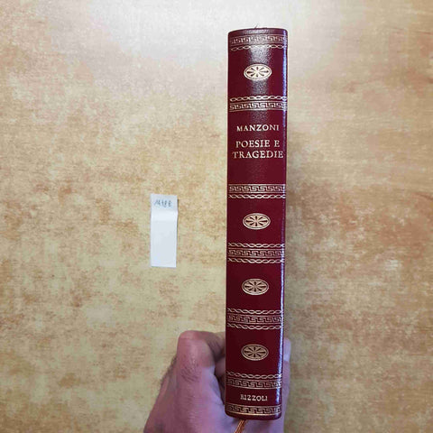 ALESSANDRO MANZONI - OPERE 1 POESIE E TRAGEDIE 1973 A CURA DI GUIDO BEZZOLA
