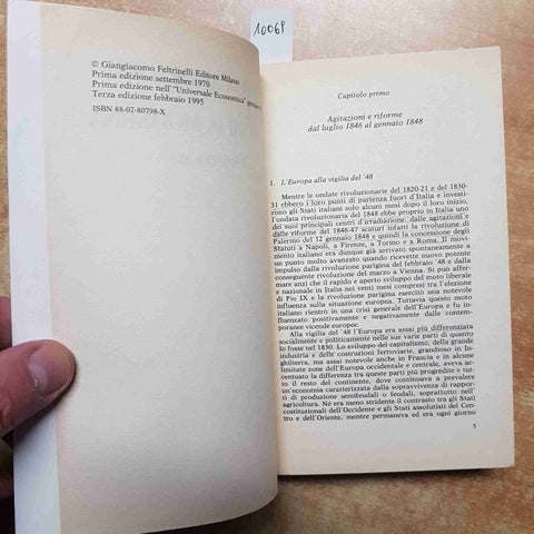 CANDELORO STORIA DELL'ITALIA MODERNA volume terzo - FELTRINELLI sottolineato