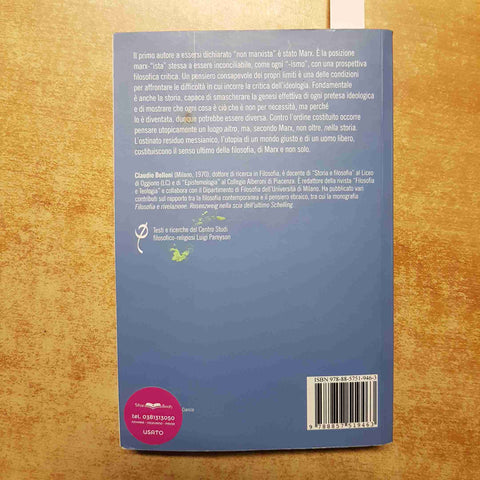 CLAUDIO BELLONI - PER LA CRITICA DELL'IDEOLOGIA FILOSOFIA E STORIA IN MARX 2013