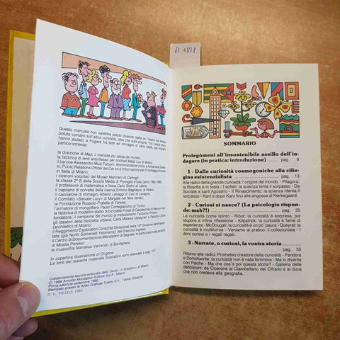 VEZIO MELEGARI - MANUALE DEL CURIOSO 1986 MONDADORI 1°EDIZIONE  illustr. ORIGONE