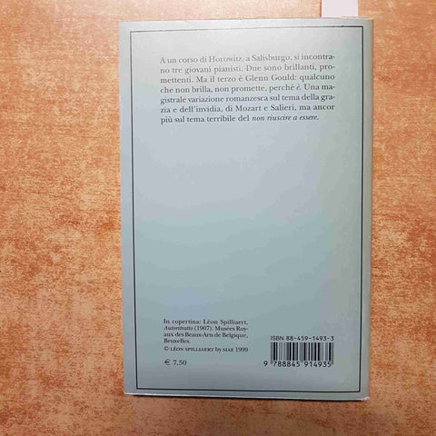 THOMAS BERNHARD - IL SOCCOMBENTE romanzo GLI ADELPHI 2005 glenn gould horowitz