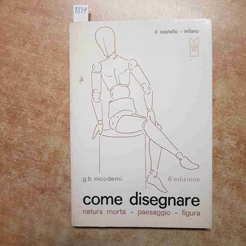 NICODEMI - COME DISEGNARE NATURA MORTA, PAESAGGIO, FIGURA 1979 corso dilettanti