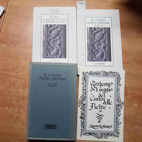 IL CANTO DELLE PIETRE IN LOMBARDIA 1994 Cesare Nani 2 voll + quaderno + custodia