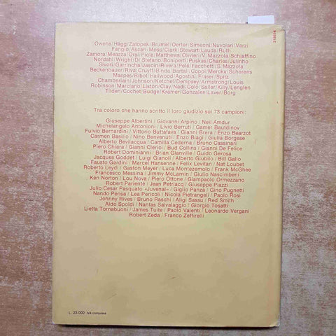 LAMBERTO ARTIOLI - I PIU' GRANDI campioni dello sport mondiale 1980 SONZOGNO