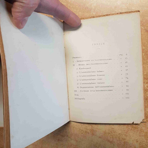 ANGELO DELL'ORO L'ESISTENZIALISMO FILOSOFIA MODA 1948 CAVALLOTTI kierkegaard