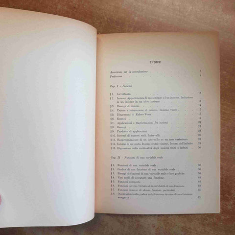 GIOVANNI MELZI - MATEMATICA GENERALE PARTE PRIMA 1971 CELUC rare pagine staccate