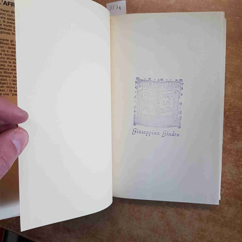 KAREN BLIXEN - LETTERE DALL'AFRICA 1914-1931 CDE 1988 EX-LIBRIS