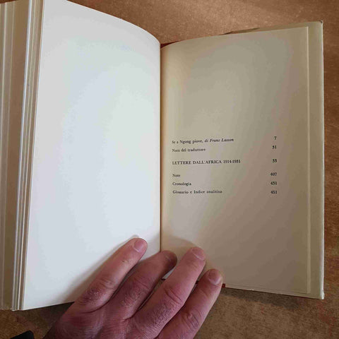 KAREN BLIXEN - LETTERE DALL'AFRICA 1914-1931 CDE 1988 EX-LIBRIS