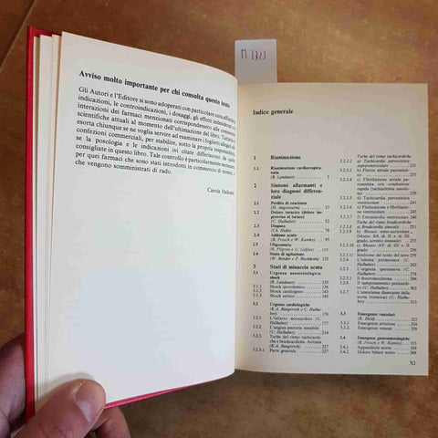 HALHUBER, KIRCHMAIR - VADEMECUM DI DIAGNOSTICA E TERAPIA D'URGENZA 1988 PICCIN