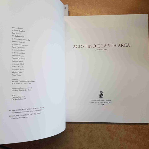 AGOSTINO E LA SUA ARCA - COMUNITA' AGOSTINIANA SAN PIETRO IN CIEL D'ORO PAVIA