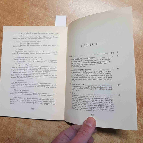 GIUSEPPE TRONCO - IL PIOPPO  insegnamento agrario professionale 1964 AGRICOLTORI