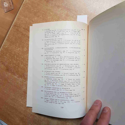 GIUSEPPE TRONCO - IL PIOPPO  insegnamento agrario professionale 1964 AGRICOLTORI