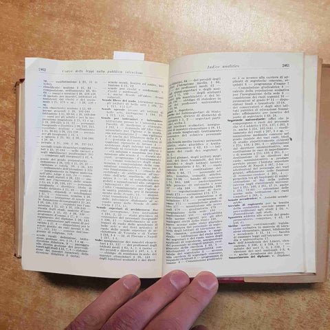 ZANOBINI - CODICE DELLE LEGGI SULLA PUBBLICA ISTRUZIONE 1956 GIUFFRE' EDITORE