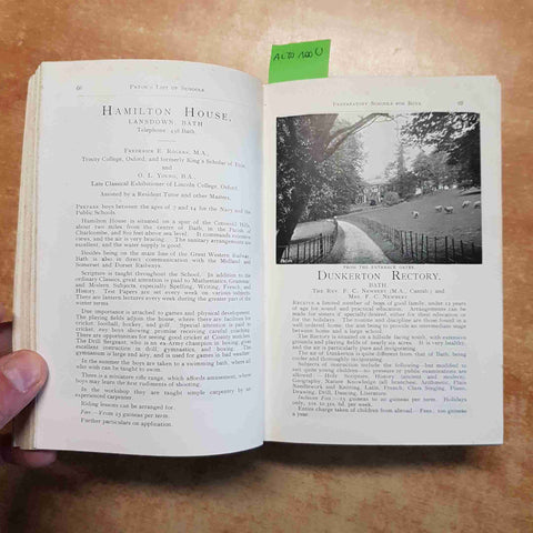 PATON'S LIST OF SCHOOLS AND TUTORS 1913 SIXTEENTH ANNUAL EDITION J& J PATON