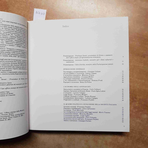 L'ECONOMIA ITALIANA TRA LE DUE GUERRE 1919 - 1939 IPSOA COMUNE DI ROMA 1984