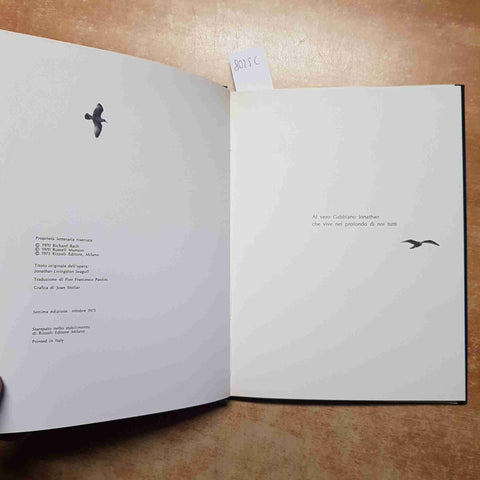 RICHARD BACH - IL GABBIANO JONATHAN LIVINGSTON 1975 RIZZOLI 7°edizione RILEGATO