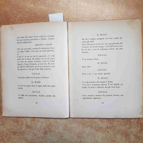 SEM BENELLI - IL RAGNO 1935 MONDADORI seconda edizione COMMEDIA IN TRE ATTI