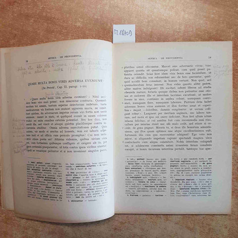GIOVANNI DE LONGIS  - SENECA PASSI SCELTI 1958 TREVISINI sottolineato a matita!