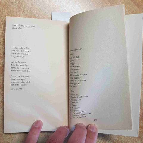 CESARE PAVESE - POESIE 1969 OSCAR MONDADORI