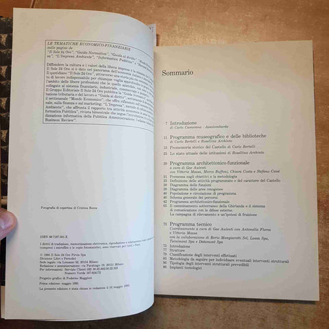 IL CASTELLO DI MILANO UNA PROPOSTA DI VALORIZZAZIONE E RILANCIO 1995 SOLE 24 ORE