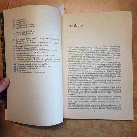 IL CASTELLO DI MILANO UNA PROPOSTA DI VALORIZZAZIONE E RILANCIO 1995 SOLE 24 ORE