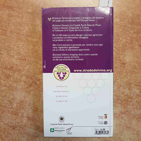 OLTREPO' PAVESE GUIDA STRADA DEL VINO E DEI SAPORI pavia varzi val di nizza
